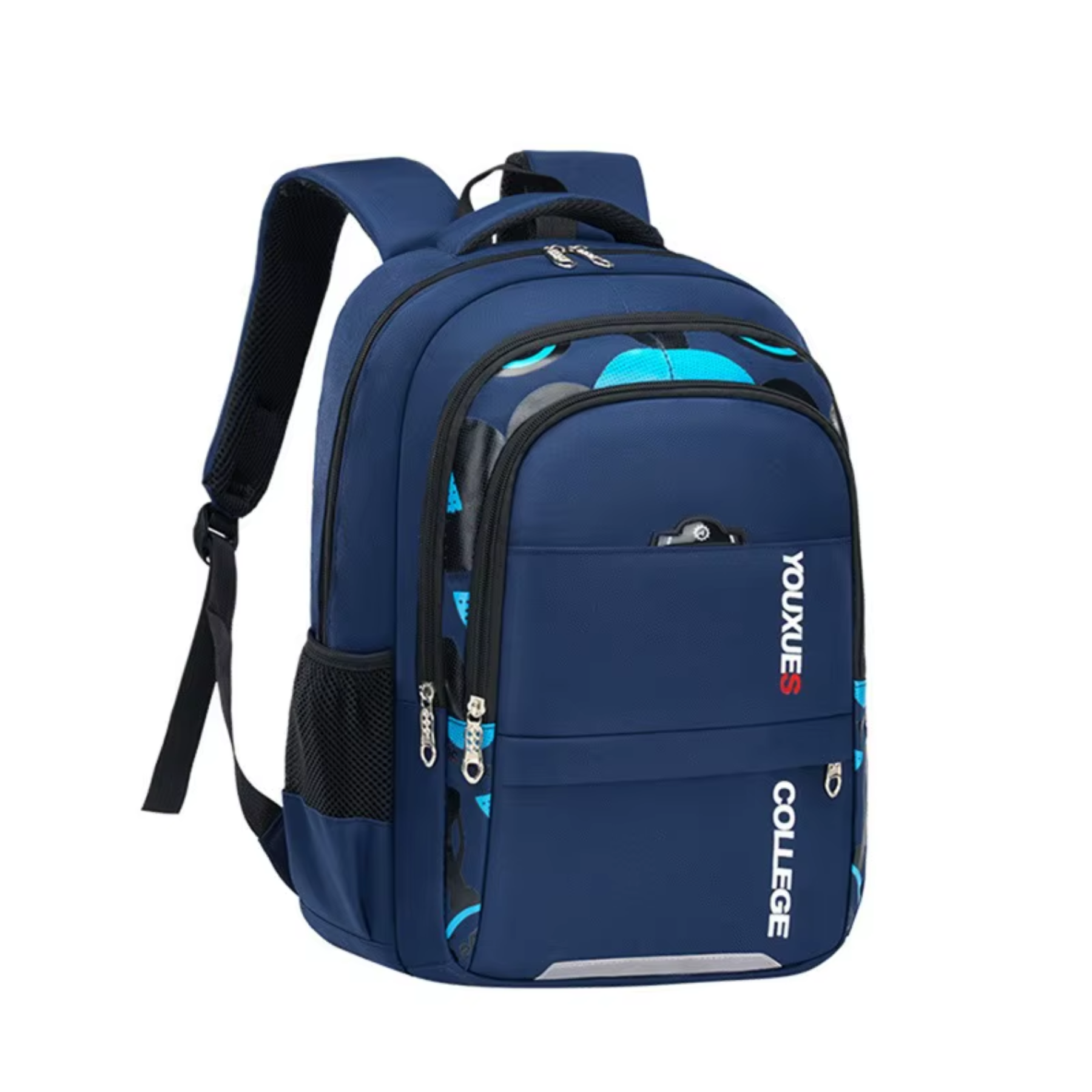 Mochila escolar azul PrimePack impermeável para meninos