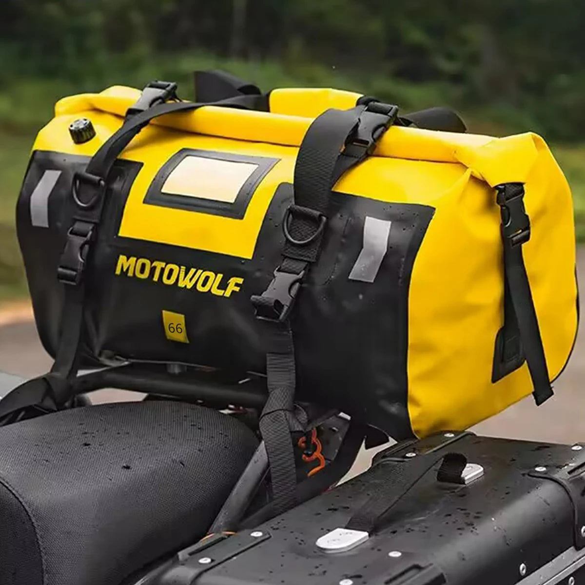 Motowolf - Bolsa Para Motocicleta Impermeável Com Grande Capacidade 66L [Bolsa / Mala de Moto] - Motowolf - Bolsa Para Motocicleta Impermeável Com Grande Capacidade 66L Bagagem Vip 