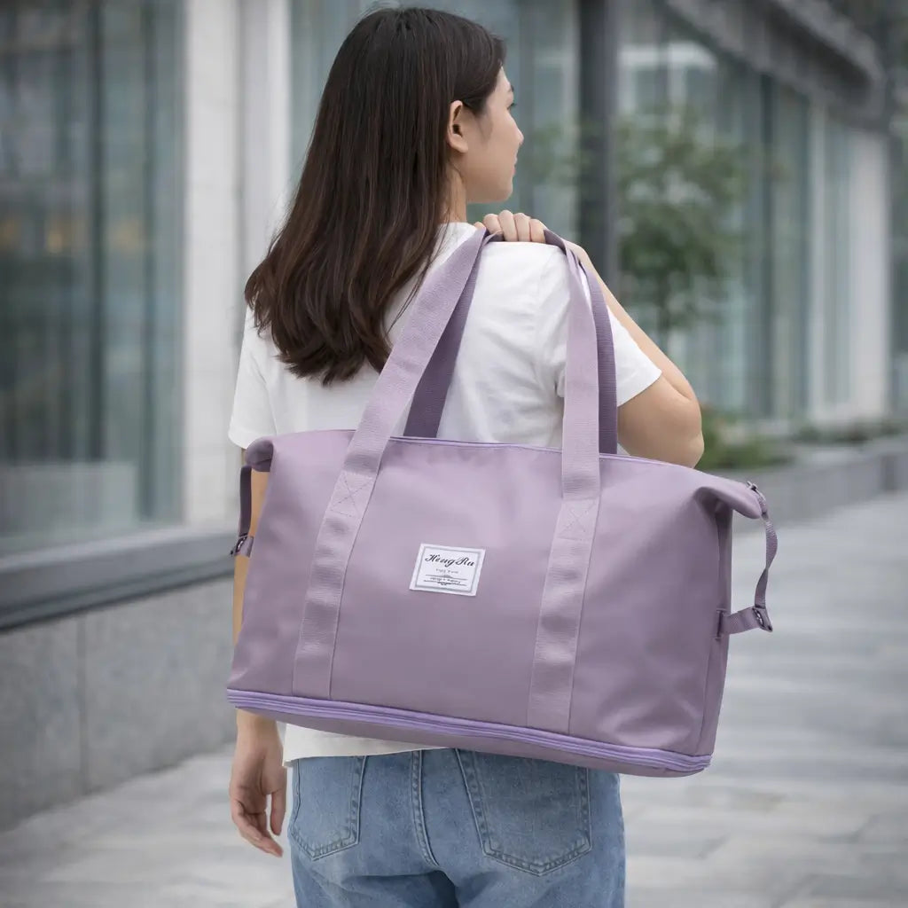 bolsa de iagem feminina expansivel 