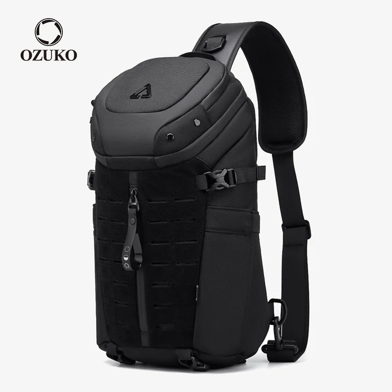 OZUKO - Bolsa Transversal Ozuko Original Cadeado Usb Bolso Atras Bagagem Vip 