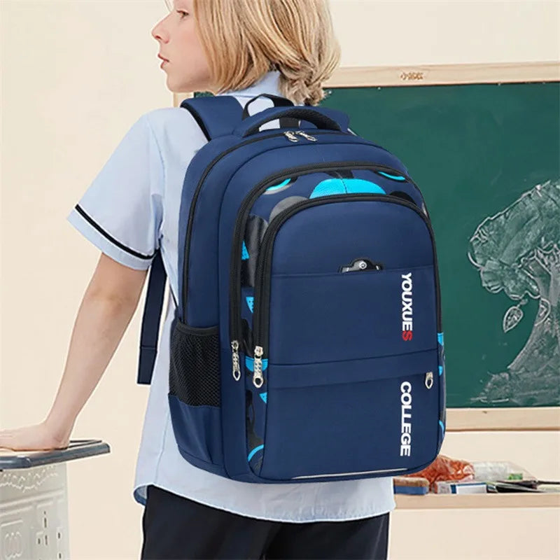 PrimePack - Mochila Escolar Impermeável Para Meninos [Mochila Escolar] - PrimePack - Mochila Escolar Impermeável Para Meninos Bagagem Vip 