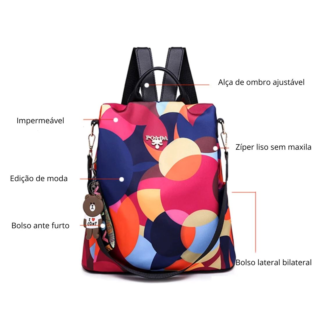 SafeSpace Oxford - Mochila / Bolsa Feminina [Mochila / Bolsa] - SafeSpace Oxford - Mochila / Bolsa Feminina Bagagem Vip 