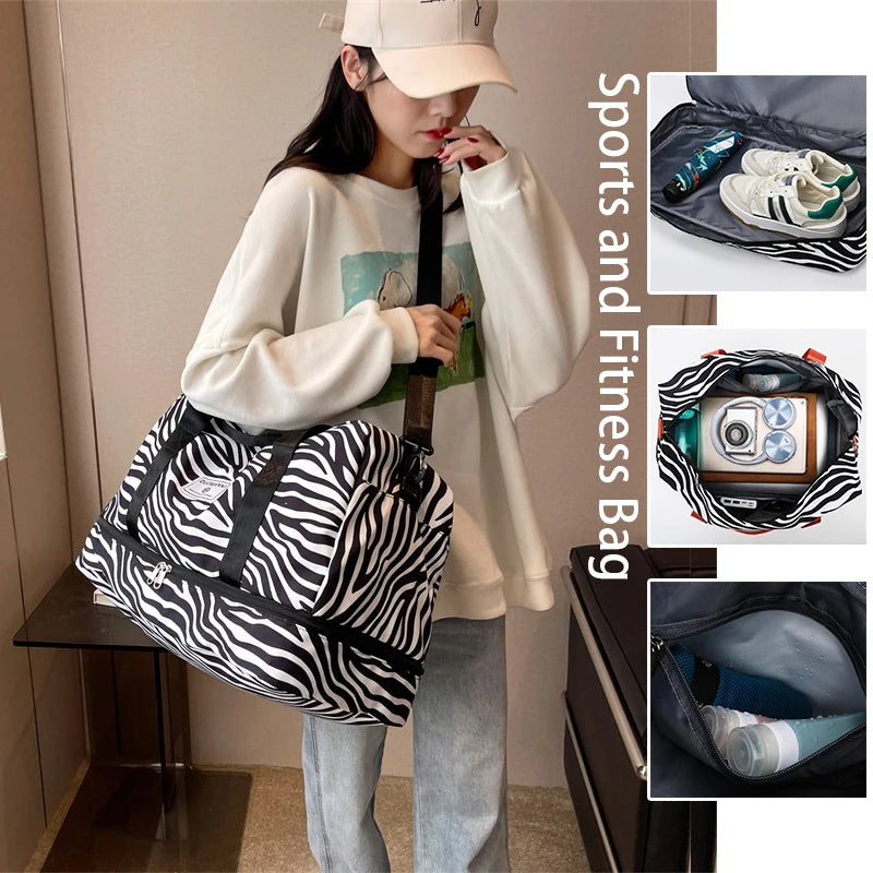 Savannah Weekend Bag - Bolsa de Viagem Feminina, Bolsa de Mão Estampada [Bolsa / Mala] - Savannah Weekend Bag - Bolsa de Viagem Feminina, Bolsa de Mão Estampada Bagagem Vip 