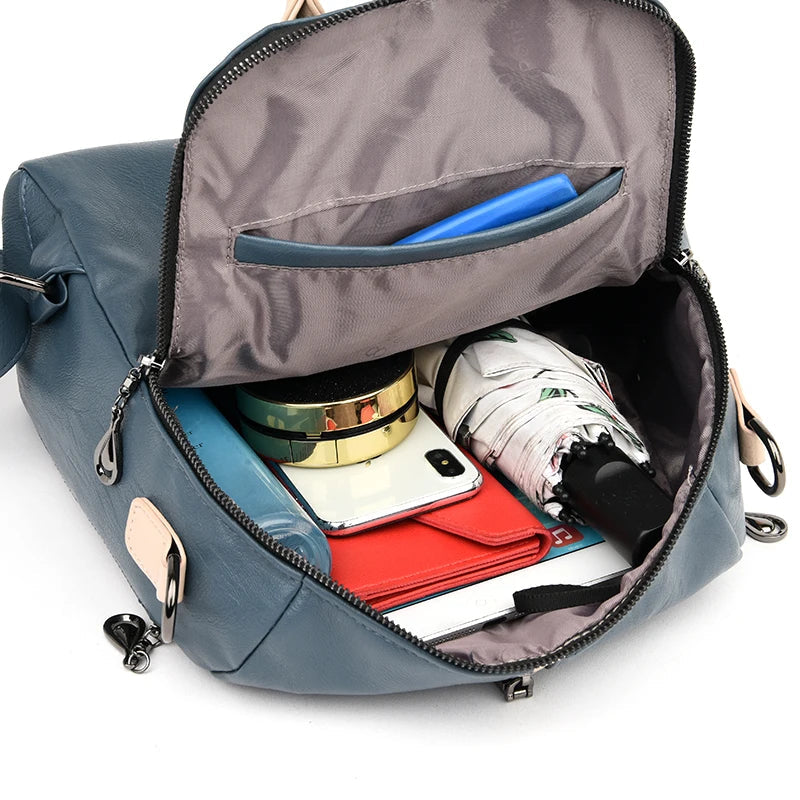 Soft Luxe - Mochila / Bolsa Feminina [Bolsa / Mochila] - Soft Luxe - Mochila / Bolsa Feminina Bagagem Vip 