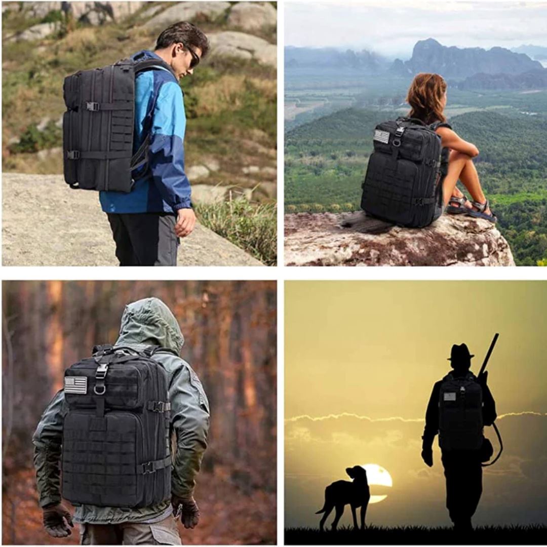 TactiGear Max - Mochila tática impermeável [Mochila Tatica] - TactiGear Max - Mochila tática impermeável Bagagem Vip 