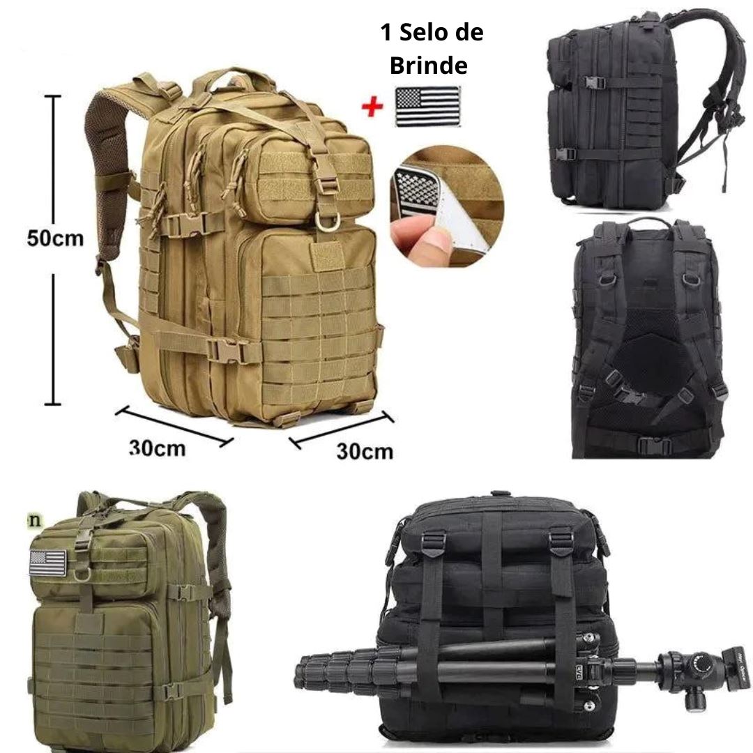 TactiGear Max - Mochila tática impermeável [Mochila Tatica] - TactiGear Max - Mochila tática impermeável Bagagem Vip 