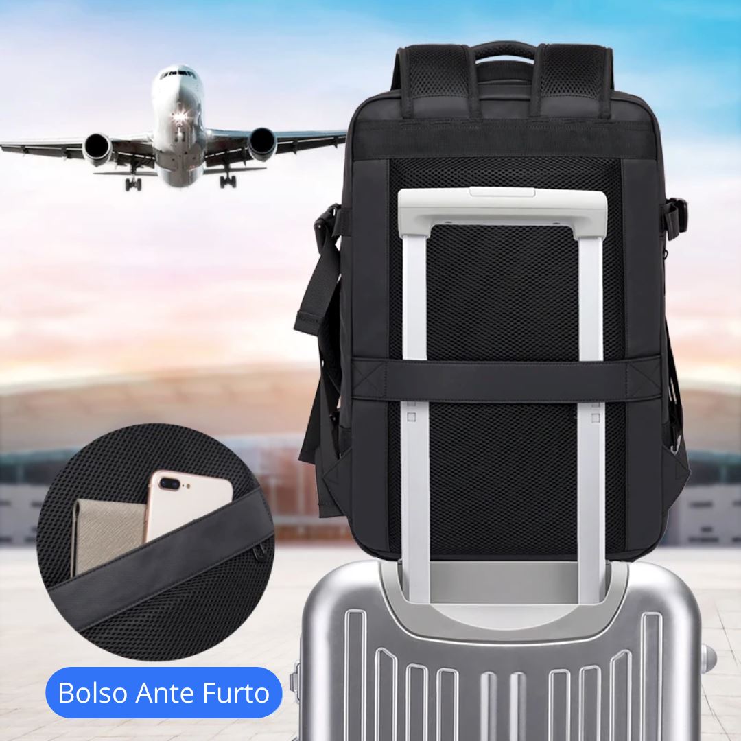 TechVoyager Pro - Mochila de viagem Resistente a Água + 1 Capa de Chuva [Mochila de Viagem] -TechVoyager Pro - Mochila de viagem Resistente a Água Bagagem Vip 