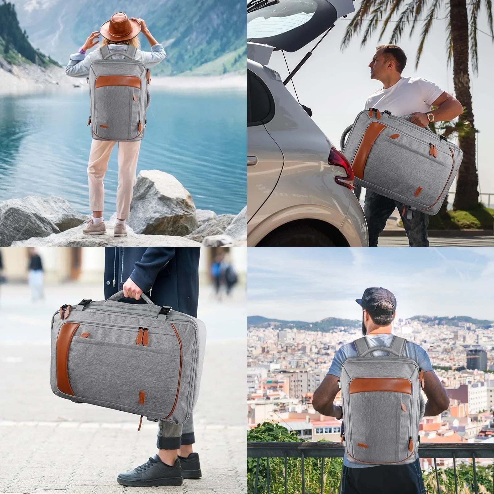 TravelMaster - Mochila de Viagem com Carregamento USB + 3 necessaires inclusas [Mochila de Viagem] - Mochila de Viagem com Carregamento USB + 3 necessaires inclusas Bagagem Vip 
