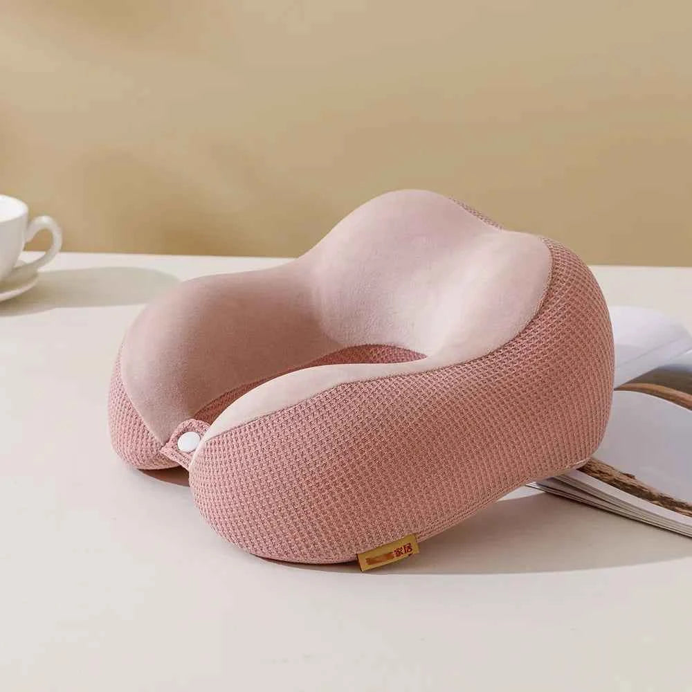 Travesseiro ComfortU rosa com espuma viscoelástica